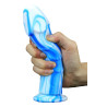 F*CK MY COLOR Gode Vipriks 18 x 5cm Bleu-Blanc